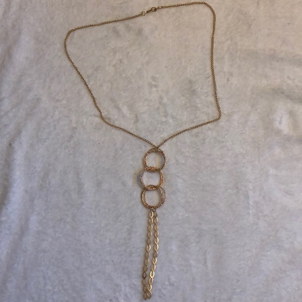 Goldtone statement necklace